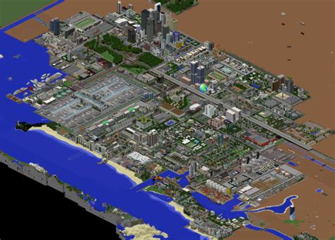 minecraft audia city|largest minecraft city.